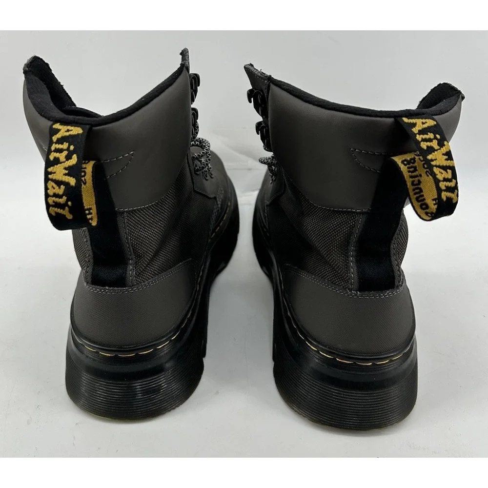 Dr. Martens Tarik Utility Boots 50/50 Polyester & Ajax Leather Gunmetal Men's 11